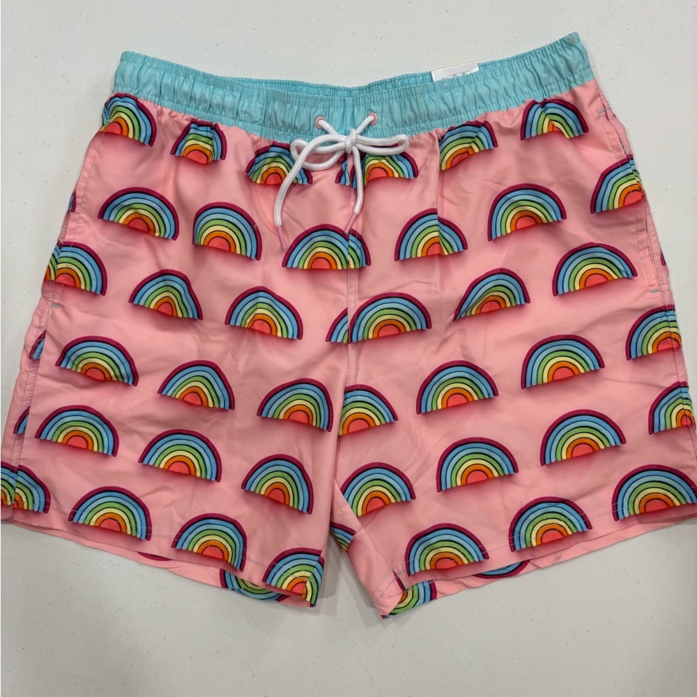 Men’s shorts, swim trunks, Pride, Rainbow, NWT, Large